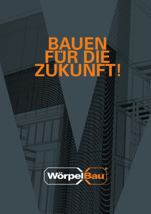 Broschüre einer Baufirma aus Berlin